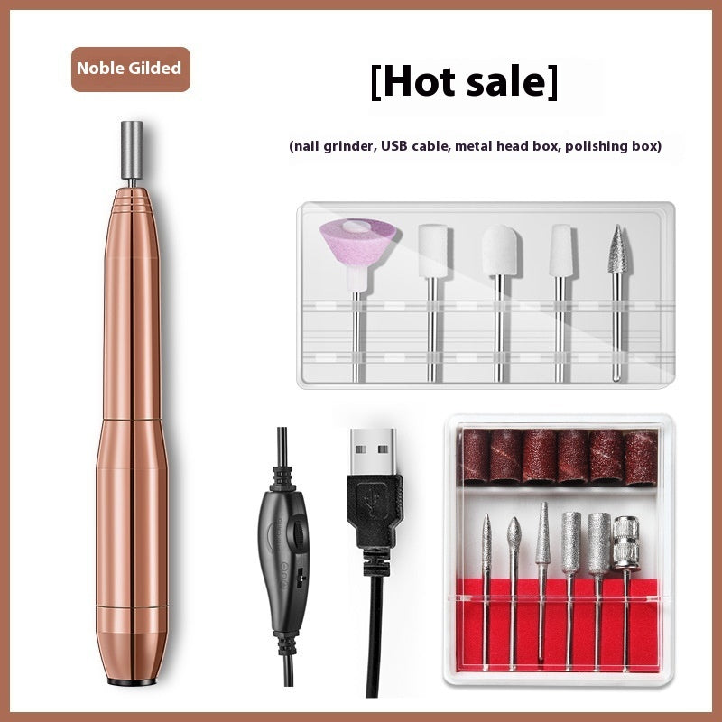 Aluminum Alloy Electric Nail Polish Nail Piercing Device