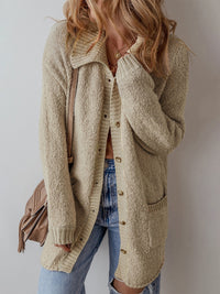 European And American Leisure Versatile Mid-length Knitted Cardigan Sweater