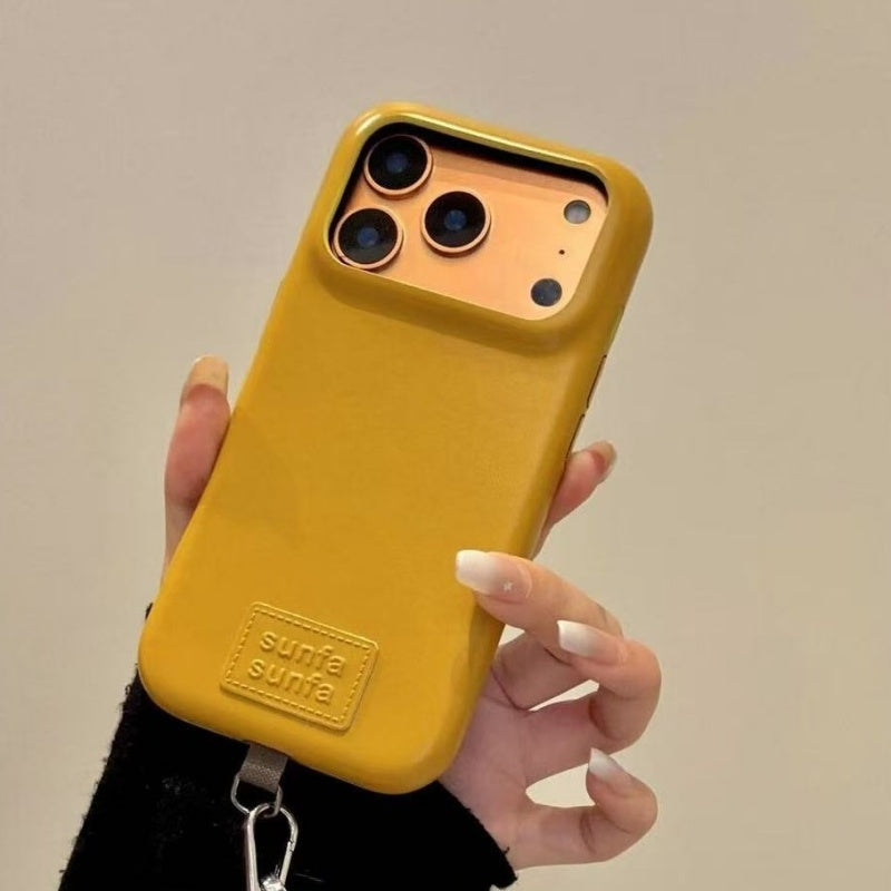 Pure Bottom Leather Pattern Phone Case