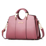 Women Zipper PU Shoulder Bag