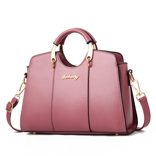 Women Zipper PU Shoulder Bag