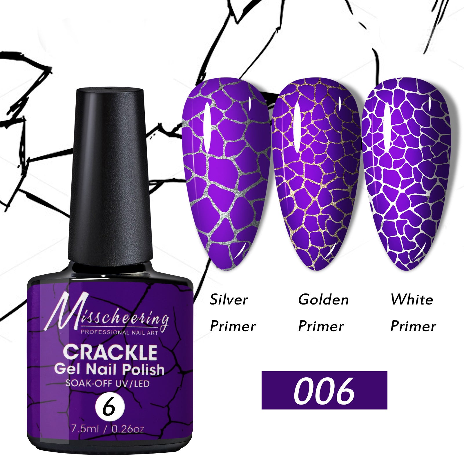 Nail Crack Glue Cracked Marble Gel Nail Polish