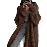 Long Sweater Coat Loose Long-sleeved Knitted Cardigan