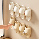 Bathroom Slipper Rack Storage Rack Wall-mounted Punch-free Thickened