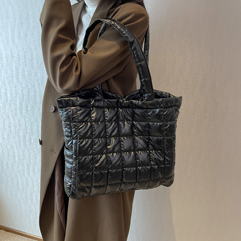 Winter Fashion Plaid Women Handbag