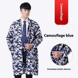 Work Clothes Blue Long Sleeve Dustproof Unlined Long Gown