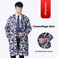 Work Clothes Blue Long Sleeve Dustproof Unlined Long Gown