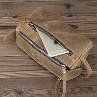 Large Capacity Horse Leather Storage Bag