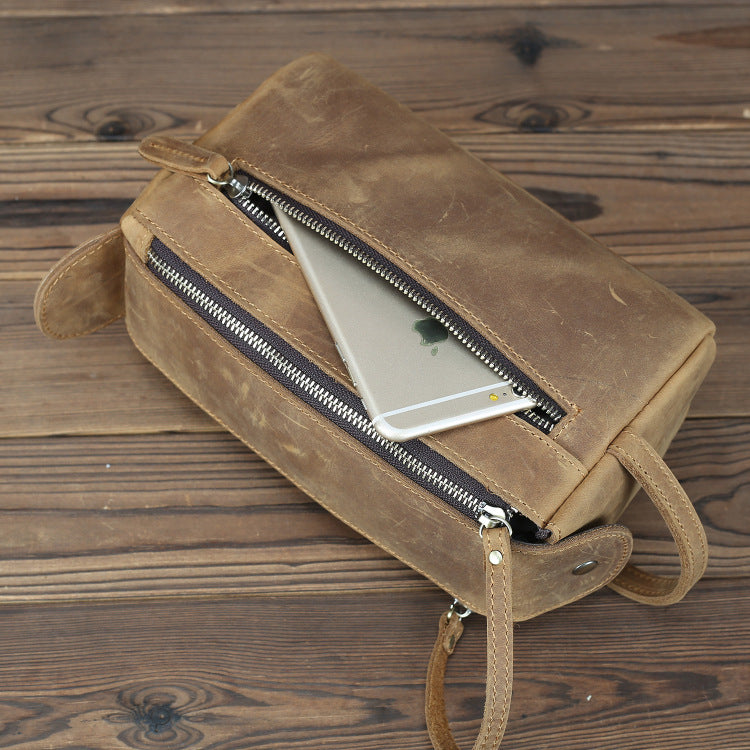 Large Capacity Horse Leather Storage Bag