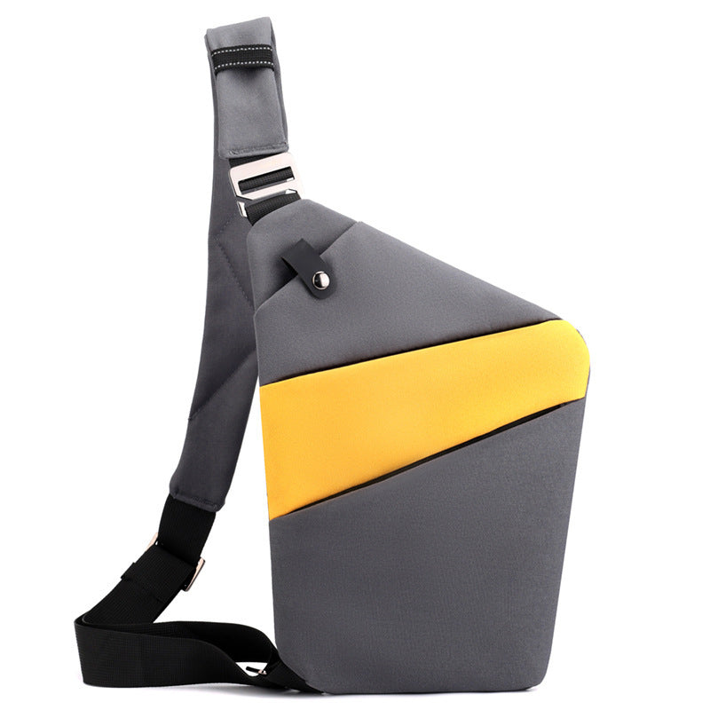 One Shoulder Canvas Chest Bags