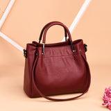 Women's Soft Leather Retro Bucket Handbag