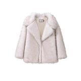 Fake Fur Coat Lapel Fashionable Warm