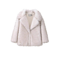 Fake Fur Coat Lapel Fashionable Warm