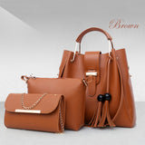 Handbags PU Leather Metal Tassel Bags