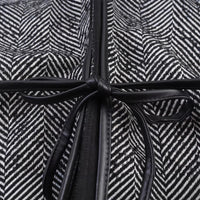 British Style Fashionable Temperament Lace Waist Design Mid-length Coat