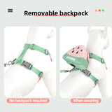 Anti Slip Soft Breathable Pet Chest Strap With Backpack