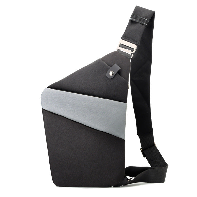 One Shoulder Canvas Chest Bags