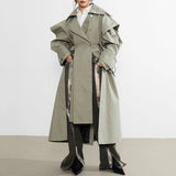 Elastic And Waisted Profile Trench Coat Women's Autumn