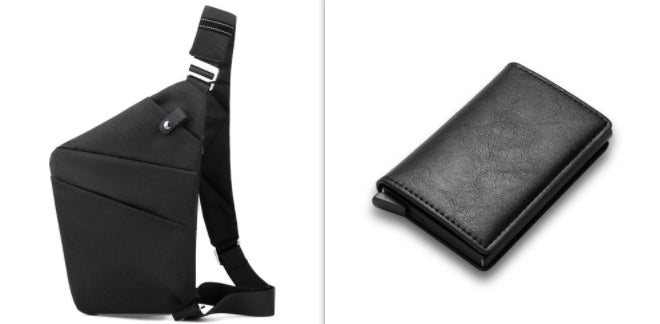 One Shoulder Canvas Chest Bags