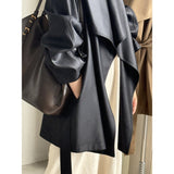 Women's Niche Loose Large Lapel Windbreaker Autumn