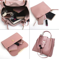 Handbags PU Leather Metal Tassel Bags