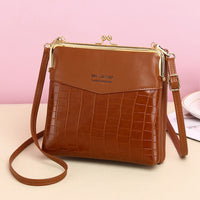 Alligator Pattern Crossbody Lock Phone Bag