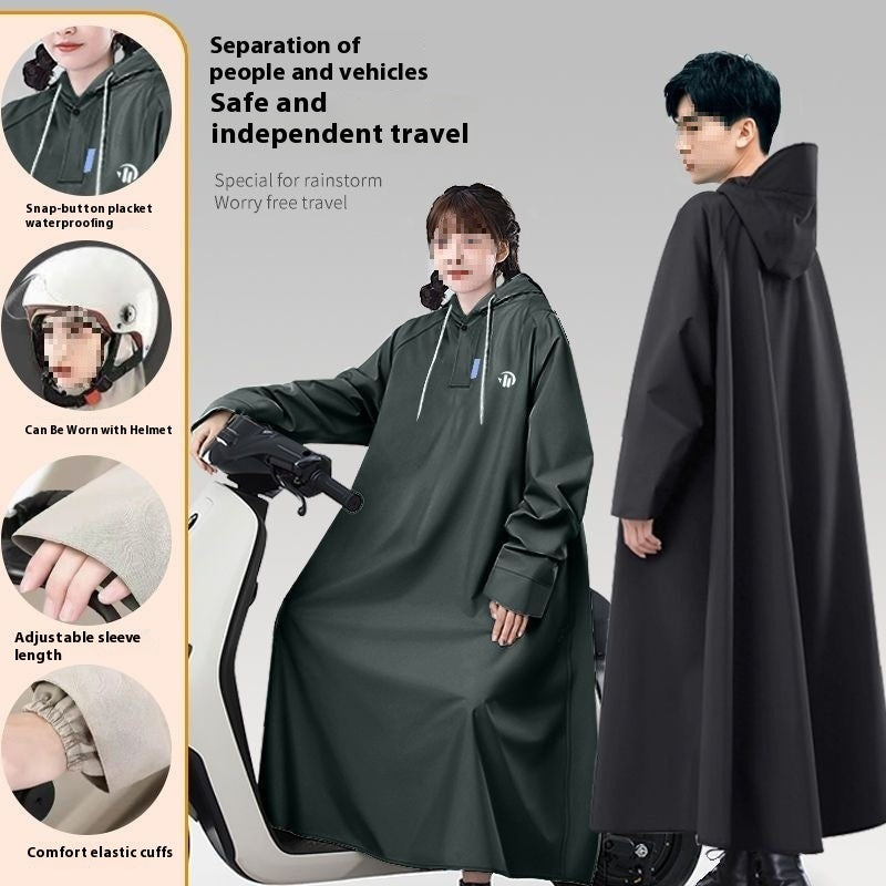 Sleeved Electric Car Motorcycle Raincoat