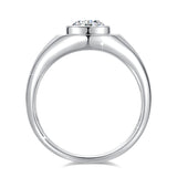 18K Gold Plated Moissanite Ring D Color VVS 1ct S925