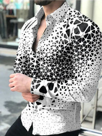 Luxury Newspaper Text Art Fashion Shirt