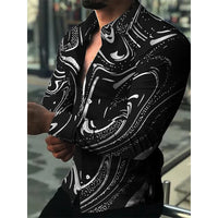 Luxury Newspaper Text Art Fashion Shirt