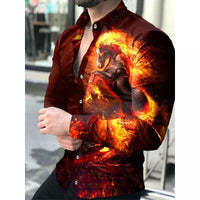 Luxury Newspaper Text Art Fashion Shirt