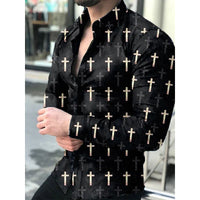 Luxury Newspaper Text Art Fashion Shirt