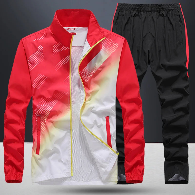 Men's Sportswear New Spring Autumn 2 Piece Sets