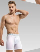 Mens Underwear Shorts Breathable Long Leg Underpants