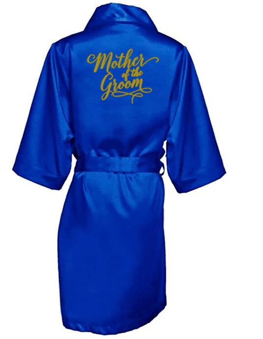 Satin Silk Royal Blue Bathrobe
