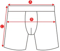 6pcs Men's long boxers