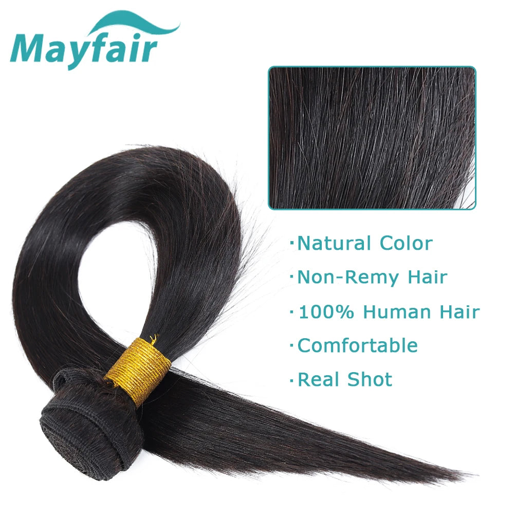 Natural Black Mayfair Straight Human Hair Bundles