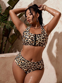 High Waist Floral Swimwear Set