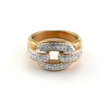 New Design Luxury Shiny Crystal Rings 18 K