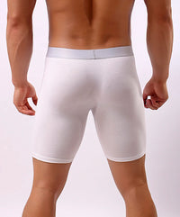 Men's Underwear Pure Cotton Lengthened Boxer Pants Sports Sweat Absorbing Comfortable Fitness Pants To Prevent Abrasion Of Legs