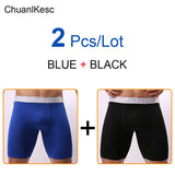 Men's Underwear Pure Cotton Lengthened Boxer Pants Sports Sweat Absorbing Comfortable Fitness Pants To Prevent Abrasion Of Legs
