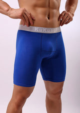 Men's Underwear Pure Cotton Lengthened Boxer Pants Sports Sweat Absorbing Comfortable Fitness Pants To Prevent Abrasion Of Legs