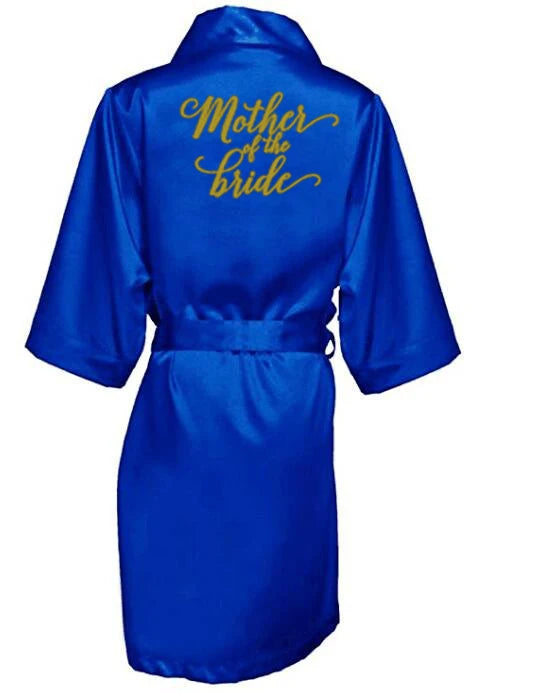Satin Silk Royal Blue Bathrobe