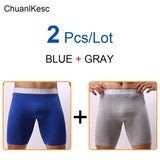 Men's Underwear Pure Cotton Lengthened Boxer Pants Sports Sweat Absorbing Comfortable Fitness Pants To Prevent Abrasion Of Legs