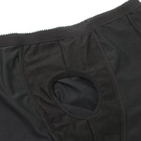 Mens Boxers Underwear Black Padded Butt Enhancer Booty Booster Molded Boyshort Underwear Boxer S-3XL