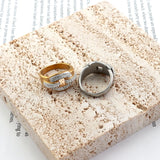 New Design Luxury Shiny Crystal Rings 18 K