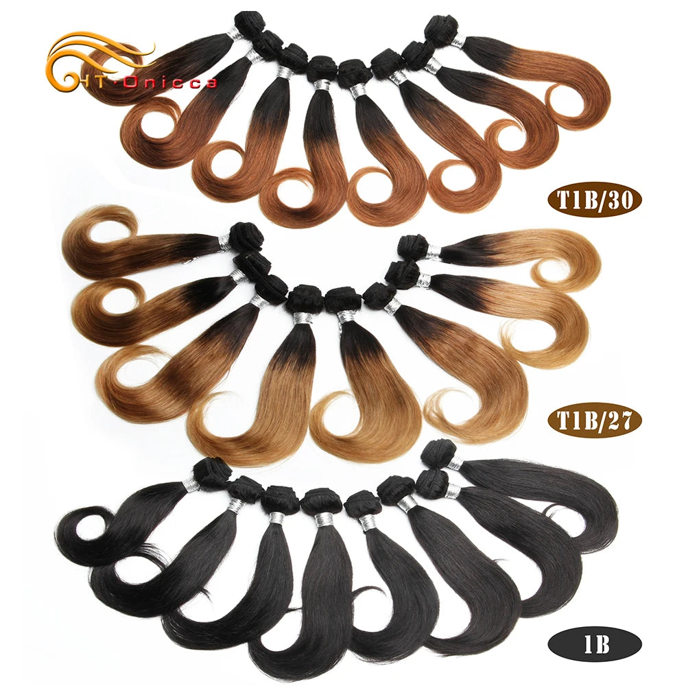 100% Human Short Curly Hair 8 Pcs Bundles