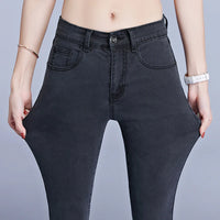 Woman High Elastic Stretch Denim Pants