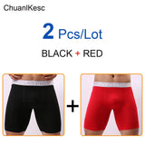Men's Underwear Pure Cotton Lengthened Boxer Pants Sports Sweat Absorbing Comfortable Fitness Pants To Prevent Abrasion Of Legs