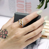 New Design Luxury Shiny Crystal Rings 18 K